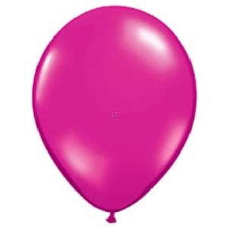 11 In. Globo Latex Round Pearl Magenta Balloon